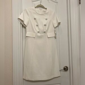LIKE NEW!! Women’s white Eliza J A-line fancy dress